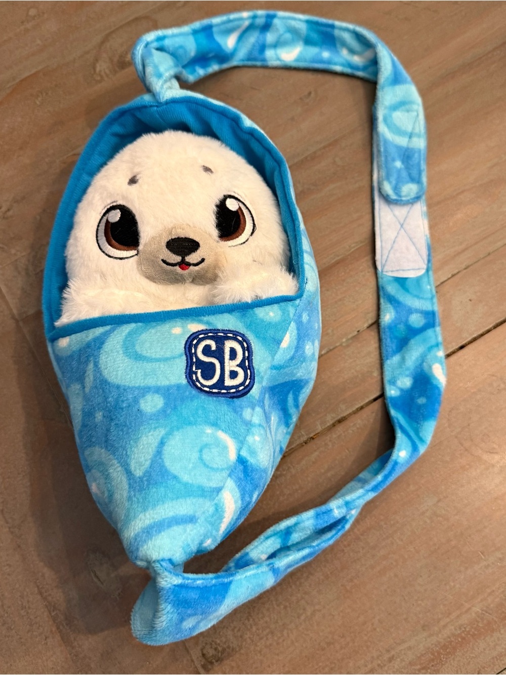 Seal Swaddle Babies Plush Toy Baby Sling Carrier by Fiesta Preowned